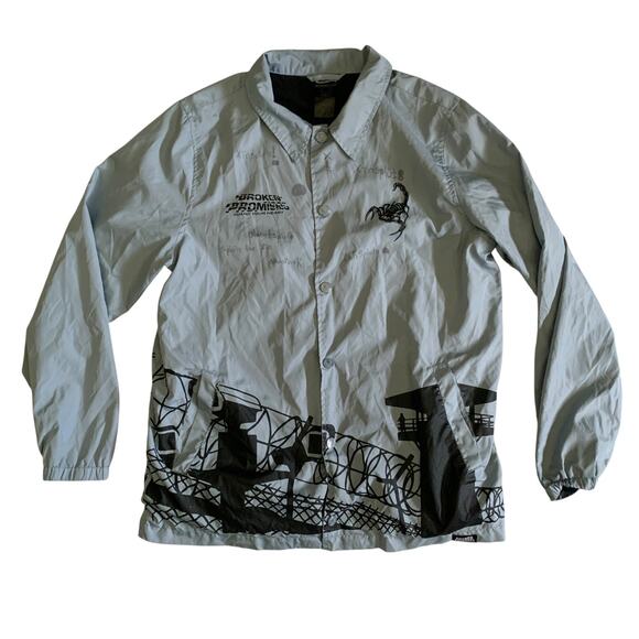 Broken Promises Other - Broken Promises Men's Size M Guard Your Heart Snap Button Lightweight Jacket